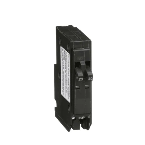 Schneider Electric QO2030 Tandem mini circuit breaker, QO, 1 x 1 pole at 20A, 1 x 1 pole at 30A, 120/240VAC, 10kA, plug in mount — Akcesoria ogólne