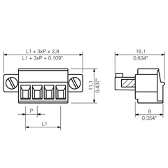 Weidmuller 1792970000 BCZ 3.81/04/180F SN BK BX — Terminal Blocks