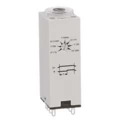 Schneider Electric TDR782XBXA-24D Time delay relay, Harmony SE Relays, DPDT, 100ms to 100hours, 7 time scales, on-delay function, socket compatible, 5A, 24V DC — Akcesoria ogólne