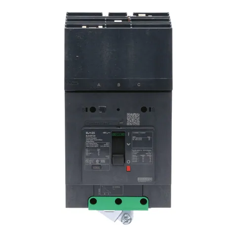 Schneider Electric BJA36125 Circuit breaker, PowerPacT B, 125A, 3 pole, 600Y/347VAC, 25kA, I-Line, thermal magnetic, 80%, ABC — Akcesoria ogólne