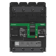 Schneider Electric BGF46070 Circuit breaker, PowerPacT B, 70A, 4 pole, 600Y/347VAC, 18kA, terminal nut, thermal magnetic, 80% — PLCs