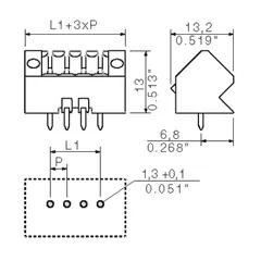 Weidmuller 1003510000 PCB Plug-in Connector SL-SMT 3.50/02/135F 3.2SN BK BX — Accessori generali