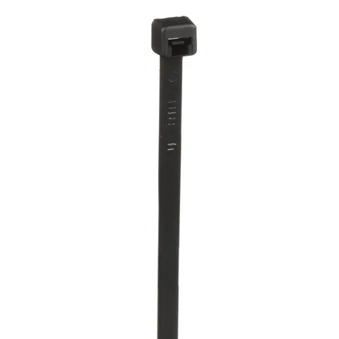 Panduit PLT2I-M0 Pan-Ty® PLT2I-M0 Cable Tie, Black, UV PA6.6, 8"L, 40lb, PK1000 — Connectors & Plugs