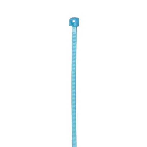 Panduit PLT1M-M76 Pan-Ty® PLT1M-M76 Cable Tie, Aqua, Tefzel, UV, High Heat, 4"L, 18lb, PK1000 — Connectors & Plugs