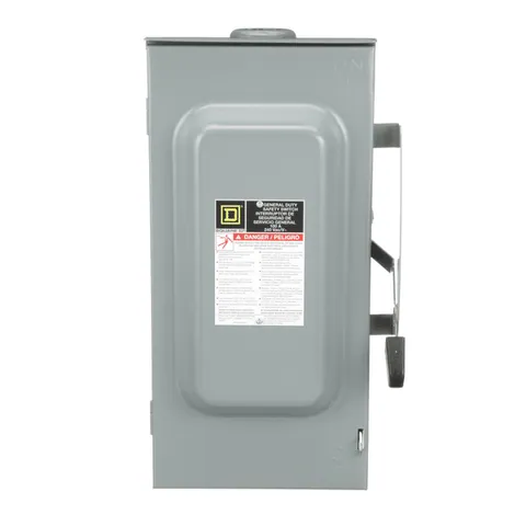 Schneider Electric DU323RB Safety switch, general duty, non fusible, 100A, 3 pole, 3 wire, 30hp, 240VAC, NEMA 3R, bolt on hub provision — General Accessories