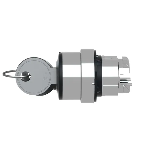 Schneider Electric ZB4BG05 Key switch selector head, Harmony XB4, metal, black, 22mm, key 455, 3 positions, spring return from right to center, key withdrawal left and center — Allgemeines Zubehör