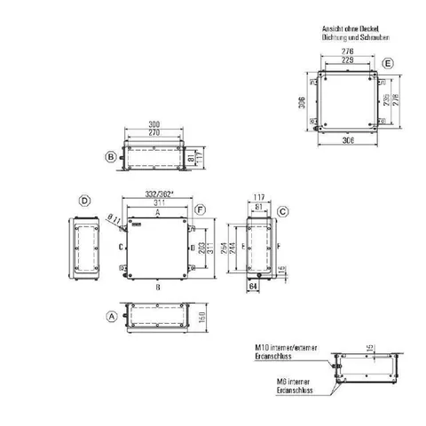 Weidmuller 1195830000 Terminal Box - Fixing Screw KTB FS 303015 S4E3 — Accessori generali