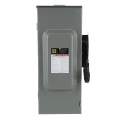 Schneider Electric H223NRB Safety switch, heavy duty, fusible, 100A, 3 wire, 2 poles, 1 neutral, 30hp, 240VAC/250VDC, Type 3R, bolt on hub provision — Akcesoria ogólne