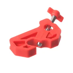 Panduit PSL-MCBNT-V Circuit Breaker Lockout no tool, Nylon, Red, 0.4"x1.9", PK5 — Hand & Power Tools