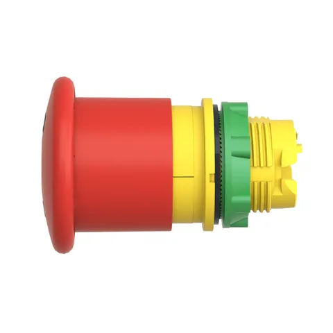 Schneider Electric ZB5AT8643M Illuminated emergency stop switching off head, Harmony XB5, plastic, red mushroom 40mm, 22mm, trigger latching push pull, with state indicator — Switches & Modular Apparatus
