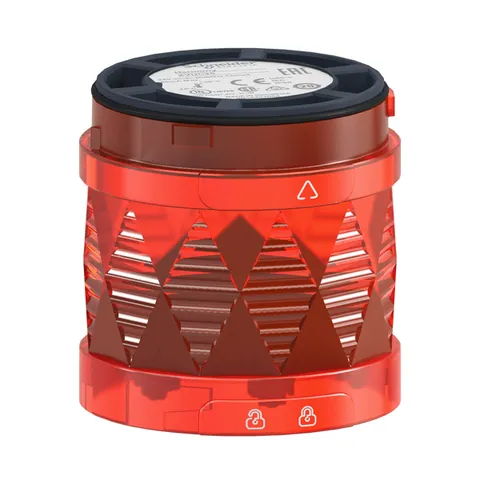 Schneider Electric XVUC24 Modular tower light, Harmony XVU, illuminated LED units, red, 60, steady, IP65, 24V AC DC — General Accessories