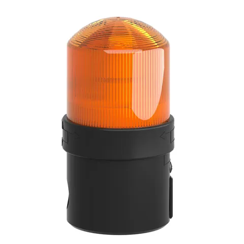 Schneider Electric XVBL35 Illuminated complete beacon, Harmony XVB Universal, plastic, orange, 70mm, steady, incandescent with BA15d base, lt 250V — General Accessories