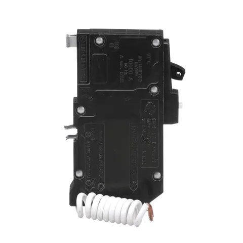 Schneider Electric QO120CAFI Mini circuit breaker, QO, 20A, 1 pole, 120/240VAC, 10kA, combo arc fault, pigtail, plug in mount — General Accessories