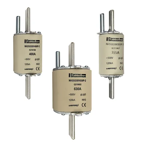 Mersen W211067 NH fuse-link gG, 500VAC, size 1, 355A with striker — General Accessories