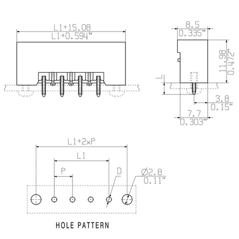 Weidmuller 1148820000 5.08 mm PCB Plug-in Connector, Male Header, 13 Poles, 180° — General Accessories