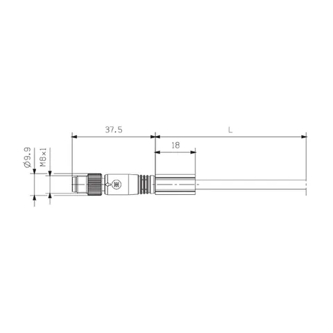 Weidmuller 1877250500 SAIL-M8GM8W-3L5.0U — Industriekabel & Leitungen