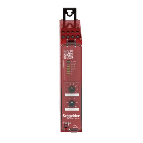 Schneider Electric XPSUAB11CP safety module, Harmony XPSU, Cat 1, potential free 2 NC, NO NC, 2 PNP, 24V AC or DC, screw — Contactors & Relays