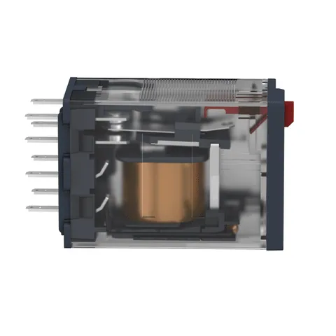 Schneider Electric RXM4AB1F7 miniature plug-in relay, 6A, 4CO, lockable test button, 120V AC — Styczniki i przekaźniki