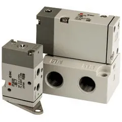 SMC SYJA712-01 SYJA500 & 700, 3-Port Air Operated Valve, All Types, SYJA712-01 — Solenoid & Servo Valves