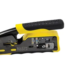 Klein Tools VDV226-110 Ratcheting Cable Crimper / Stripper / Cutter, for Pass-Thru™ — Hand & Power Tools
