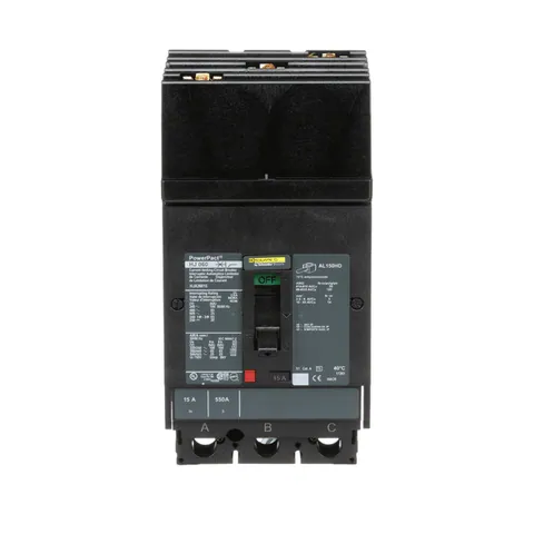 Schneider Electric HJA36015 Circuit breaker, PowerPacT H, 15A, 3 pole, 600VAC, 25kA, I-Line, thermal magnetic, 80%, ABC — Accessori generali