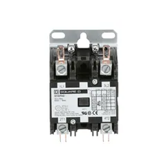 Schneider Electric 8910DPA42V04 Definite Purpose Contactor, 40A, 2 Pole, 7.5 HP at 230 VAC, 277 VAC 60 Hz Coil, Open — Controllo e HMI