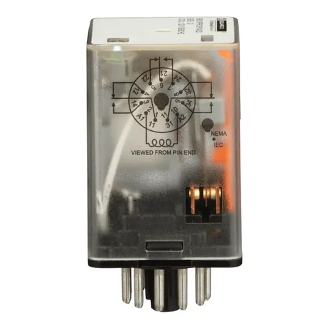 Schneider Electric 8501KPR13P14V20 Plug in relay, Type KP, tubular, 1 HP at 277 VAC, 10A resistive at 120 VAC, 11 pin, 3PDT, 3 NO, 3 NC, 120 VAC coil — Accesorios generales