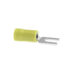 Panduit EV10-10FB-Q Loose Piece Fork Terminals, Yellow, Vinyl, 1/5" Stud, 12-10 AWG — Accesorios generales