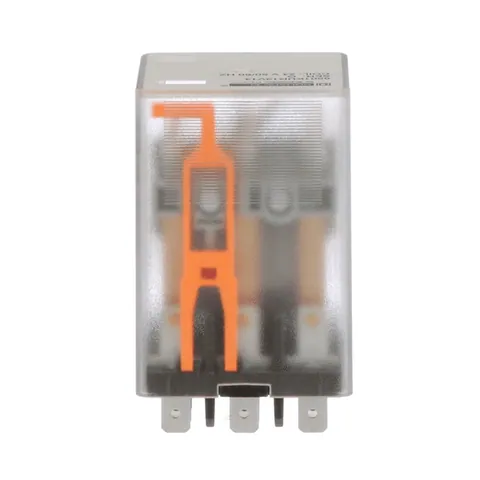 Schneider Electric 8501KUR13V14 Plug in relay, Type KU, blade, 0.5 HP at 240 VAC, 10A resistive at 120 VAC, 11 blade, 3PDT, 3 NO, 3 NC, 24 VAC coil — General Accessories