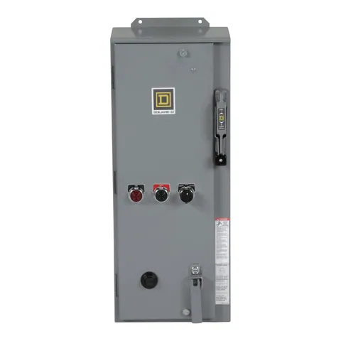 Schneider Electric 8538SDASP3 NEMA combination starter, Type S, 60A fusible disconnect, Size 2, 45A, 25HP at 600VAC, 3 phase, 3 pole, melting alloy, 120VAC coil, NEMA 12 — Accessori generali