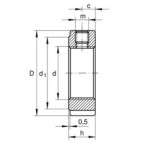 INA ZM125 ZM125 Precision Locknut — Gears & Reducers