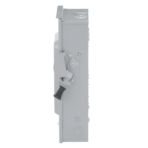 Schneider Electric D224NRB Safety switch, general duty, fusible, 200A, 2 pole, 60hp, 240VAC, NEMA 3R, 3 wire, 1 neutral, bolt on hub provision — General Accessories