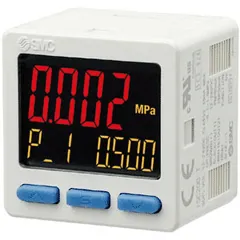 SMC ISE20B-T-01-W ISE20B, Digital Pressure Sensor, 3 Screen 2 Output with Analog, IP65, ISE20B-T-01-W — Pressure & Flow Measurement