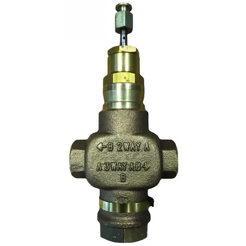 Honeywell V5011N3012/U Two-way Globe Valve, 1/2 in, (Female) NPT, 4.7 Cv, Water or Glycol — Process & Flow Control Valves