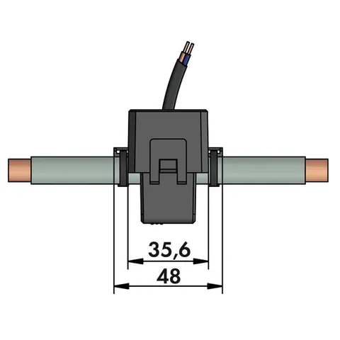Wago 855-3001/200-001 Split-core current transformer; 200 A / 1 A; 3 m long — Allgemeines Zubehör