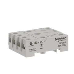 Schneider Electric 70-725-1 Socket, SE Relays, 30A, 6 pins, screw connectors, separate contact, for 725 power relay — Akcesoria ogólne