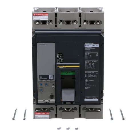 Schneider Electric PGL36060CU31A Circuit breaker, PowerPacT P, 600A, 3 pole, 600VAC, 18kA, lugs, Micrologic 3.0, 100% — General Accessories