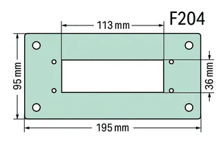 Wago 850-818/002-005 Flange plate — Armadi elettrici e custodie