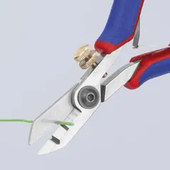 Knipex 11 82 130 Electronic Wire Shear & Stripper-Comfort Grip — Hand & Power Tools