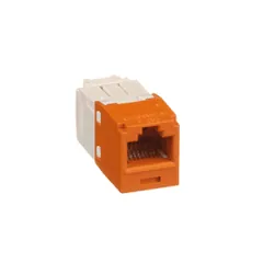 Panduit CJ688TGOR UTP RJ45 Cat 6 TG Jack Module, Orange — General Accessories