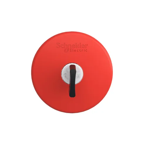 Schneider Electric ZB4BS964 Emergency stop head, Harmony XB4, switching off, metal, red mushroom 60mm, 22mm, trigger latching key release — Allgemeines Zubehör