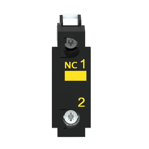 Schneider Electric ZBE302 Contact block, Harmony XB4, Harmony XB5, single contact, silver alloy, screw clamp terminal, 1NC with monitoring contact — Allgemeines Zubehör
