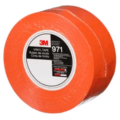 3M 7100260043 Durable Floor Marking Tape 971, Orange, 3 in x 36 yd, 17 mil, 4 Rolls/Case, Individually Wrapped Conveniently Packaged — General Accessories