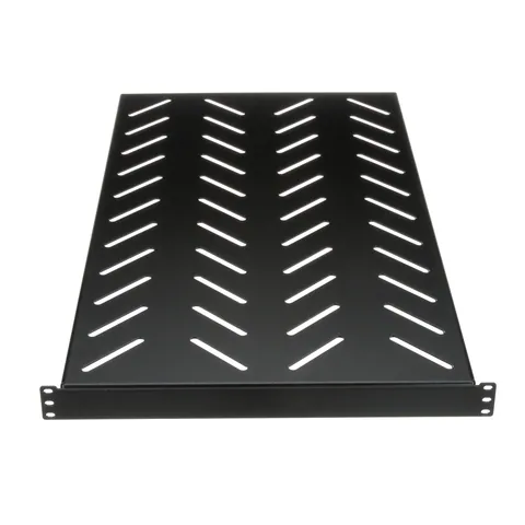 Panduit RSHLF 4-Post Rack Shelf, 1 RU, Steel, Black, 30.5" Depth — Control Cabinets & Enclosures
