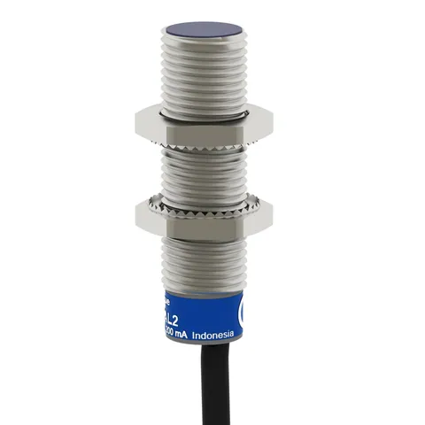 Schneider Electric XS612B1MBL2 Inductive proximity sensors XS, inductive sensor XS6 M12, L54mm, brass, Sn4mm, 24...240VAC/DC, cable 2 m — Proximity & Inductive Sensors