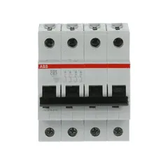 ABB S204-C63 Miniature Circuit Breaker - 4P - C - 63A — Circuit Breakers & Fuses