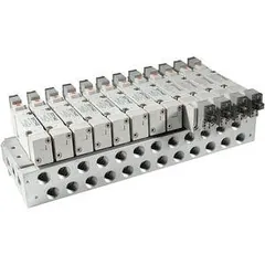 SMC SS5Y7-20-06-00F SS5Y7, 7000 Series, Bar Stock Manifold, Individual Wiring, SS5Y7-20-06-00F — General Accessories