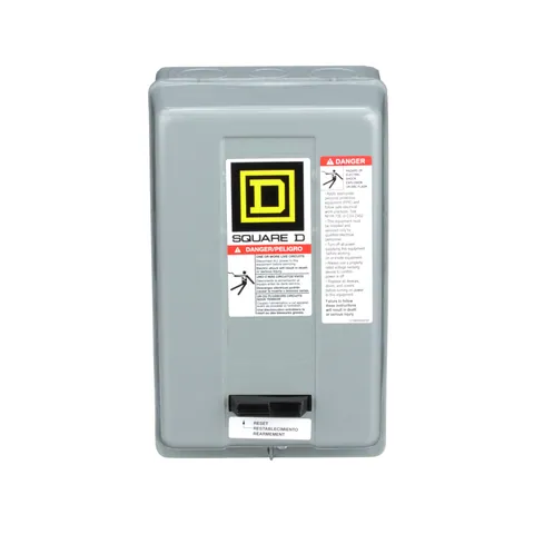Schneider Electric 8536SBG2V08H30S NEMA Motor Starter, Type S, nonreversing, Size 0, 18A, 5 HP at 460 VAC, up to 100 kA SCCR, 3 phase, 3 pole, Motor Logic, 208 VAC coil, NEMA 1 — Accessori generali