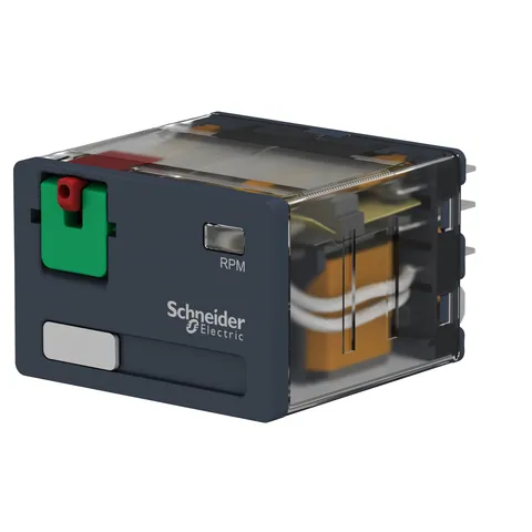 Schneider Electric RPM41P7 plug-in relay, Harmony electromechanical relays, 15A, 4CO, lockable test button, 230V AC — Akcesoria ogólne