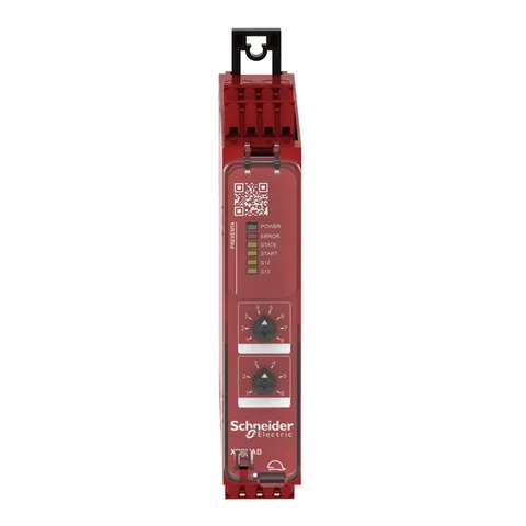 Schneider Electric XPSUAB11CC safety module, Harmony XPSU, Cat 1, potential free 2 NC, NO NC, 2 PNP, 24V AC or DC, spring — Contactores y relés